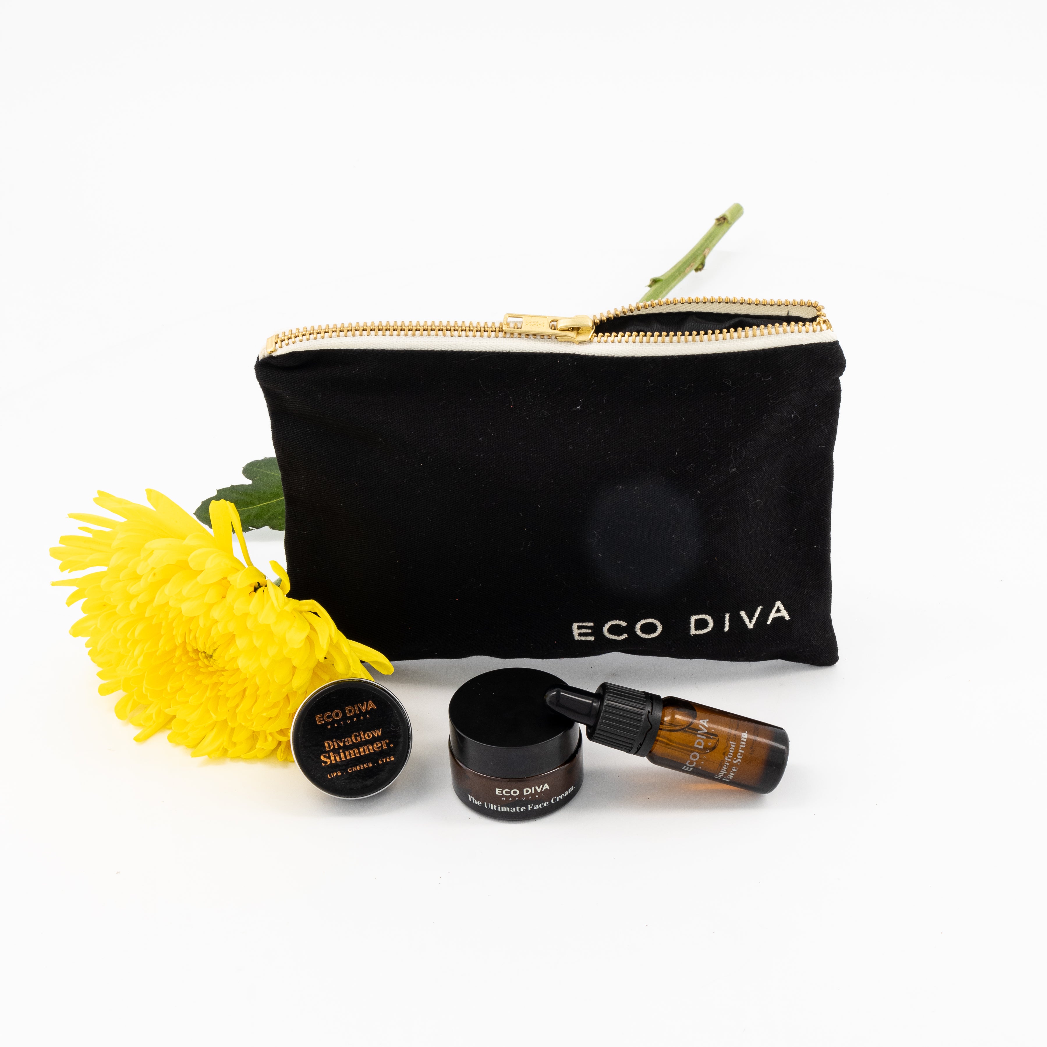 Eco Cosmetic Bag Small - Organic Cotton/Skincare/Makeup