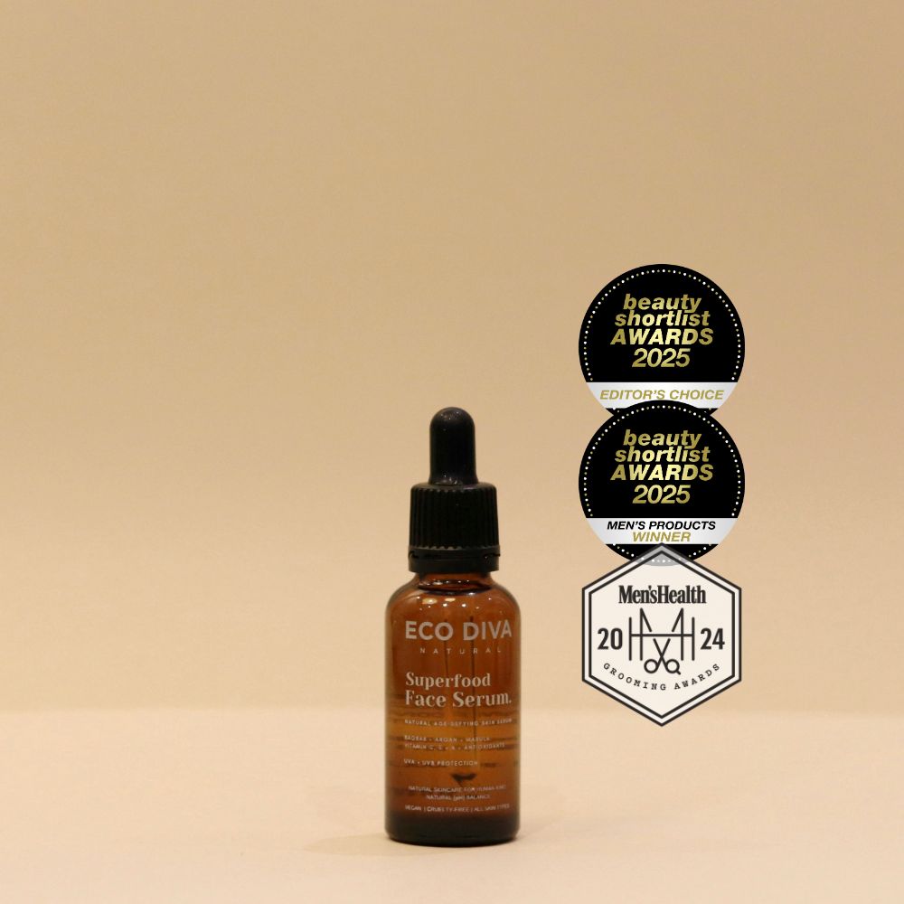 Superfood Face Serum - Hyaluronic Acid, Vitamin C, Collagen – Eco