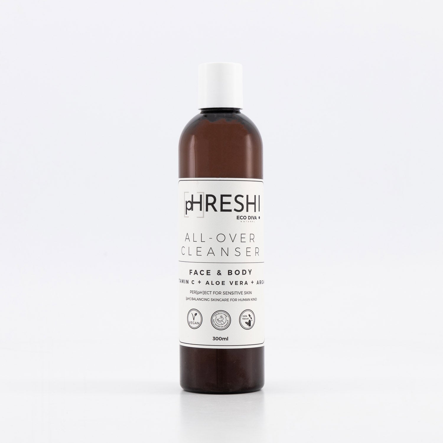 pHRESH All Over Cleanser Face & Body - Vit C, Aloe Vera, Argan Oil