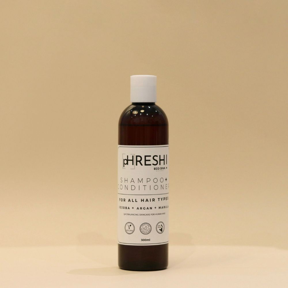 pHRESH 2-in-1 Shampoo + Conditioner | Jojoba, Argan | EcoDiva
