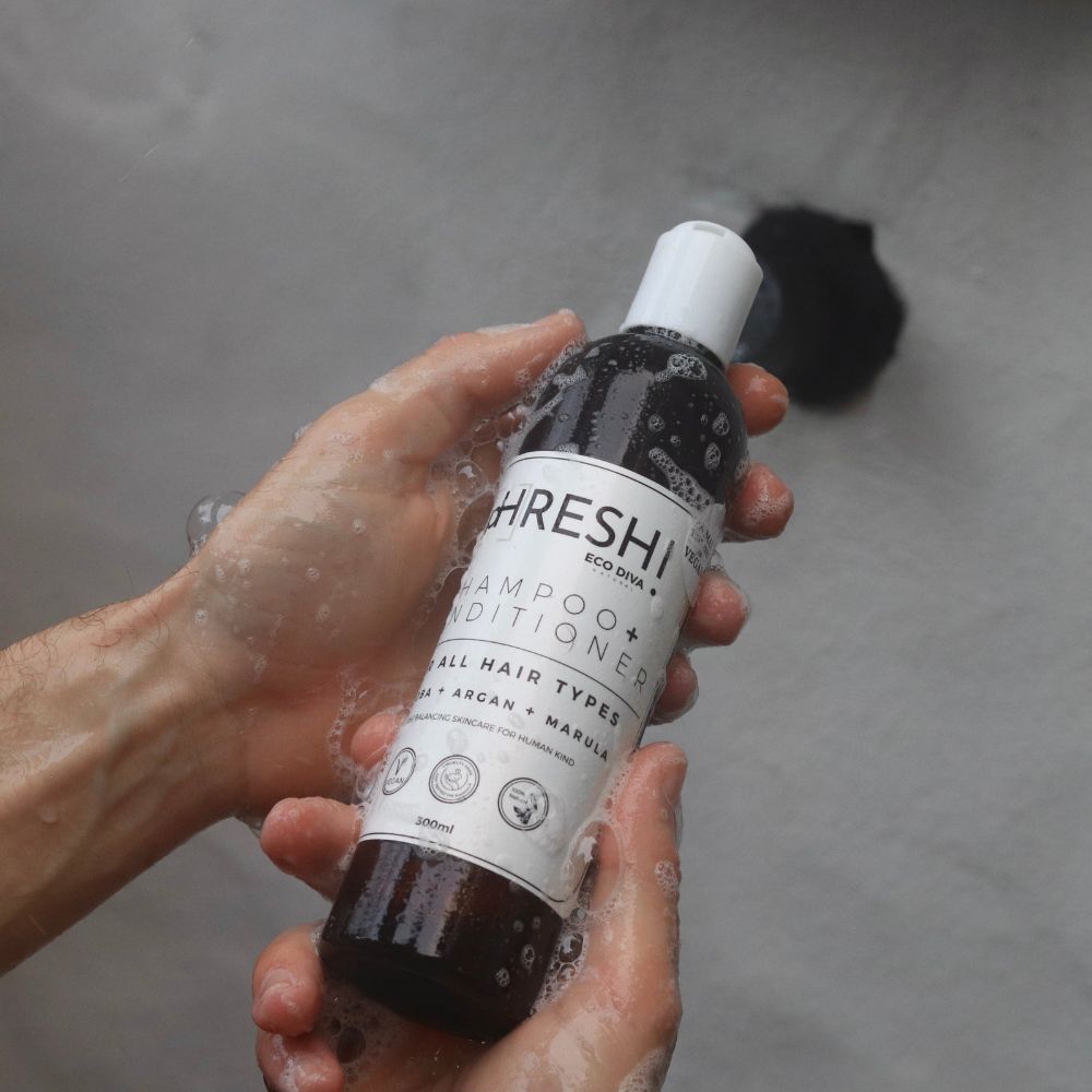 pHRESH 2-in-1 Shampoo + Conditioner | Jojoba, Argan | EcoDiva