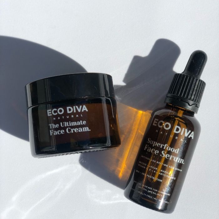 Double Diva Glow Bundle – Superfood Face Serum & Ultimate Face Cream for Radiant Skin