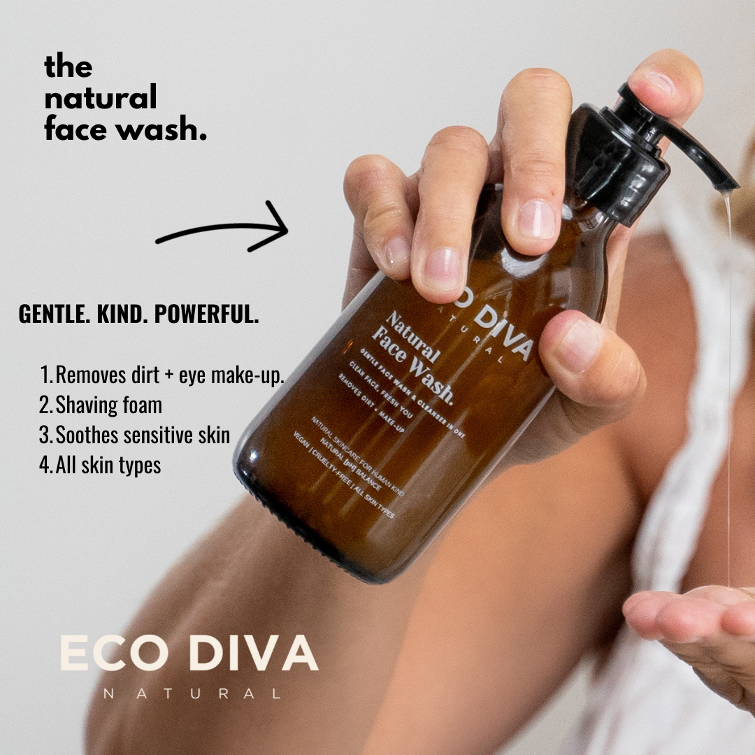 The Natural Face Wash - with Vit C &amp; Antioxidants. Removes Dirt &amp; Make-Up