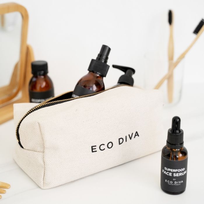 Eco Cosmetic Bag - Organic Cotton/Perfect Travel Companion
